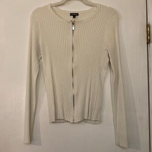 Zip up cardigan sweater